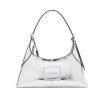 THE SMALL BELTED SACK IN METALLIC CRINKLE LEATHER